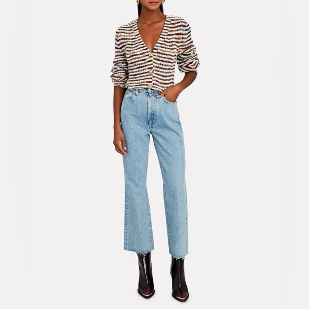 SLVRLAKE Frankie Cropped Flare Jeans Size 23 Color Skyline